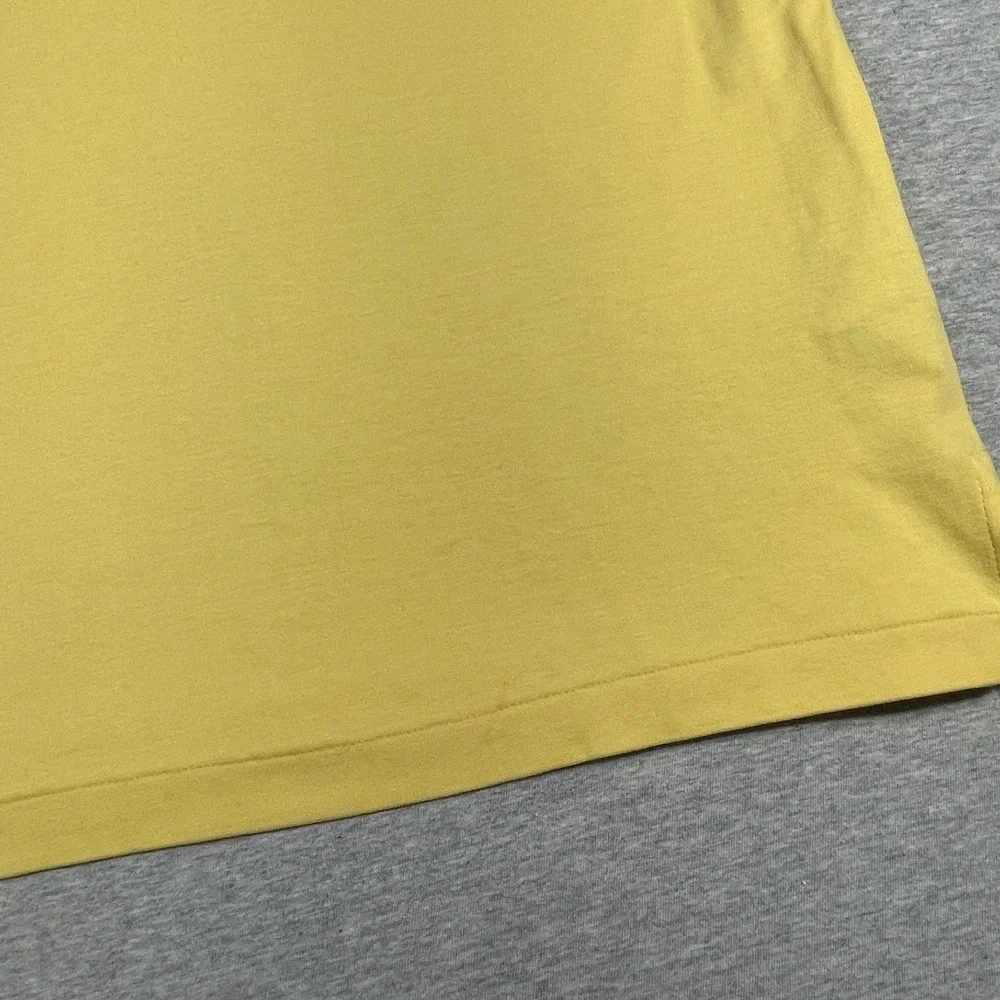 Polo Ralph Lauren Shirt Mens L Yellow Classic Fit Short Sleeve Interlock Polo